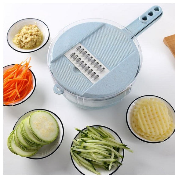 8-in-1 Mandoline Slicer & Vegetable Chopper – Food-Grade Stainless Steel