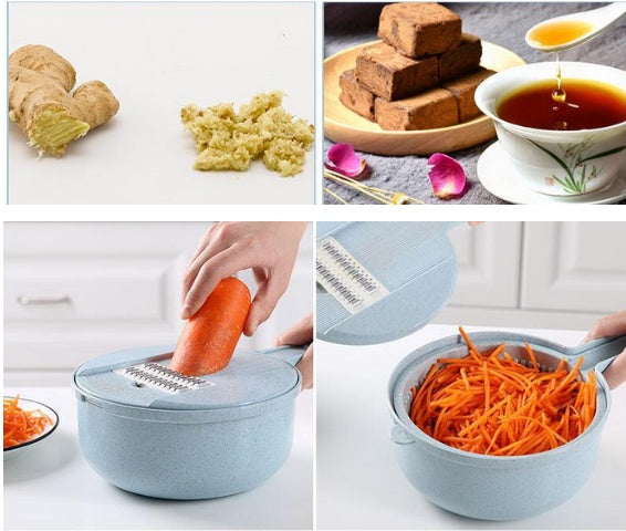 8-in-1 Mandoline Slicer & Vegetable Chopper – Food-Grade Stainless Steel