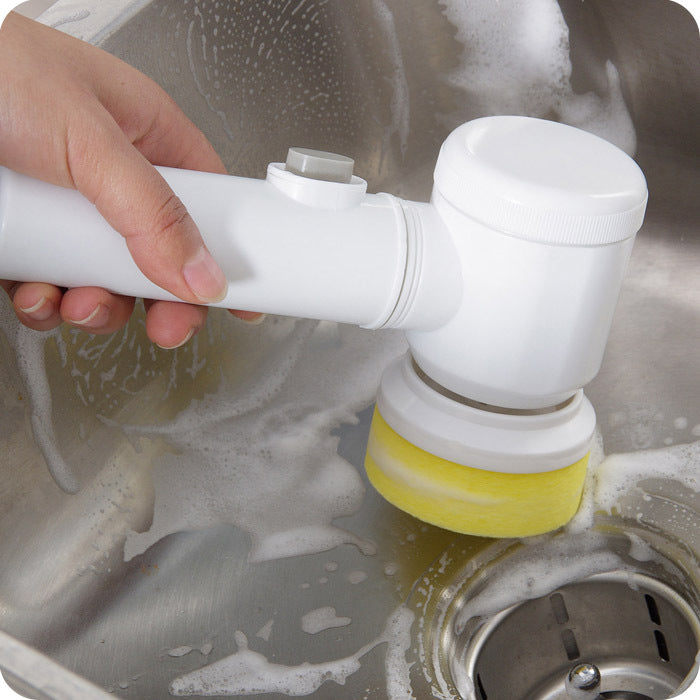 Rechargeable Electric Cleaning Brush 5-In-1 with 3 Brush Heads