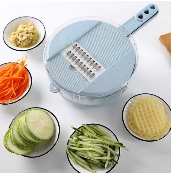 8-in-1 Mandoline Slicer & Vegetable Chopper – Food-Grade Stainless Steel