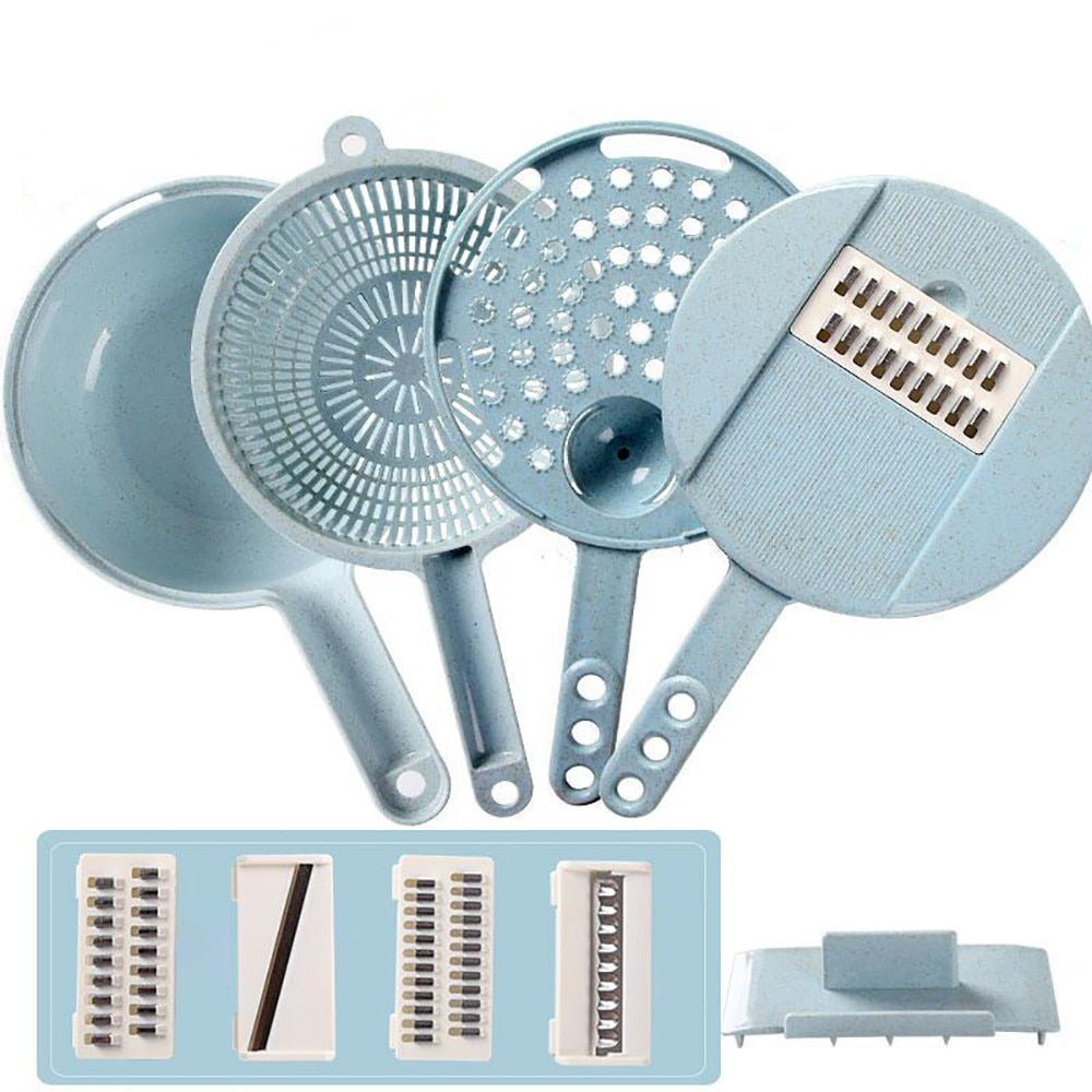 8-in-1 Mandoline Slicer & Vegetable Chopper – Food-Grade Stainless Steel