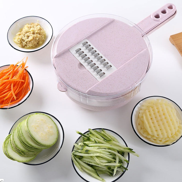 8-in-1 Mandoline Slicer & Vegetable Chopper – Food-Grade Stainless Steel