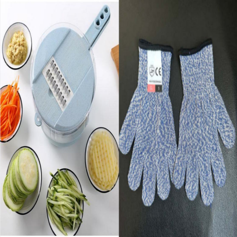 8-in-1 Mandoline Slicer & Vegetable Chopper – Food-Grade Stainless Steel